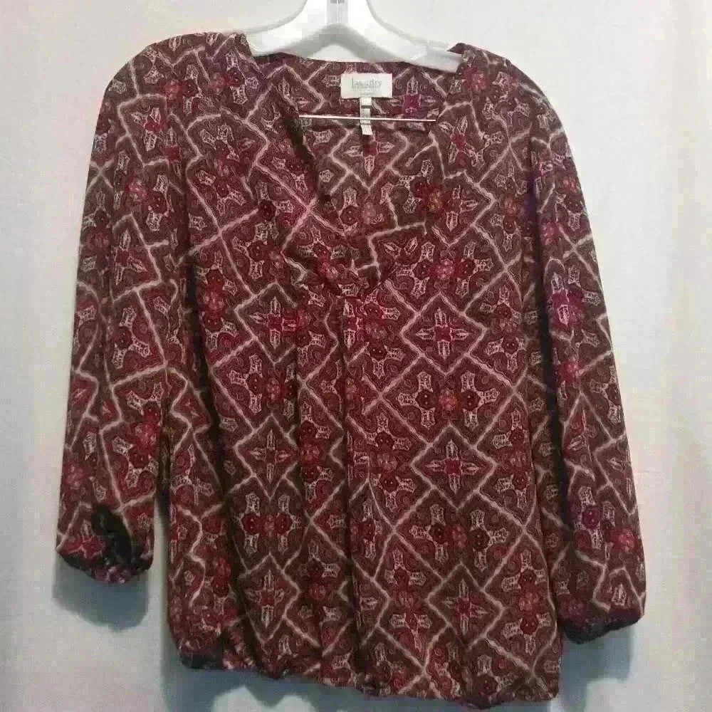laundry by Shelli Segal top, y2k, funky